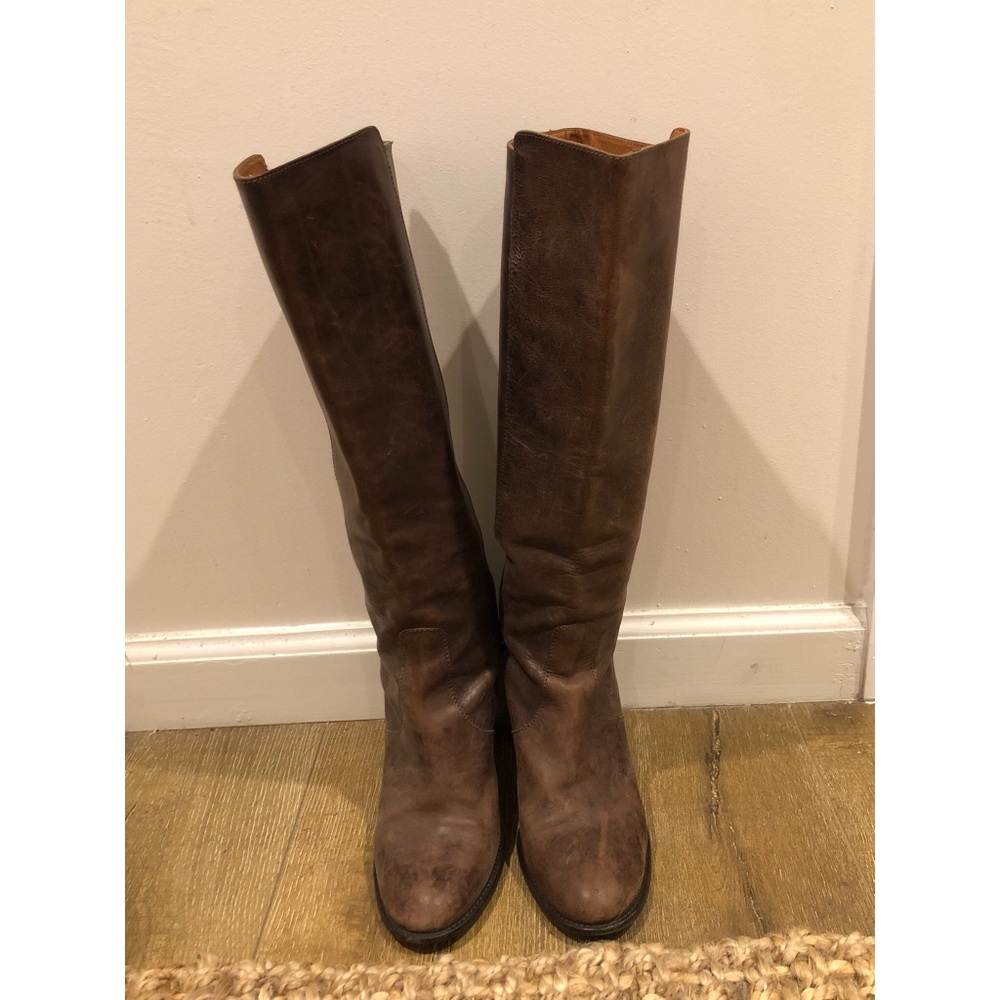 Jcrew Brown Leather Riding Boots